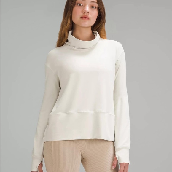 2 lululemon ready to rulu pullover sweaters Green and White BOTH SWEATERS - Picture 3 of 3